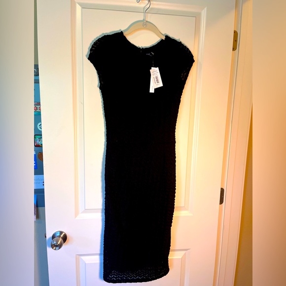 AQUA MIDI Dress - Picture 2 of 8